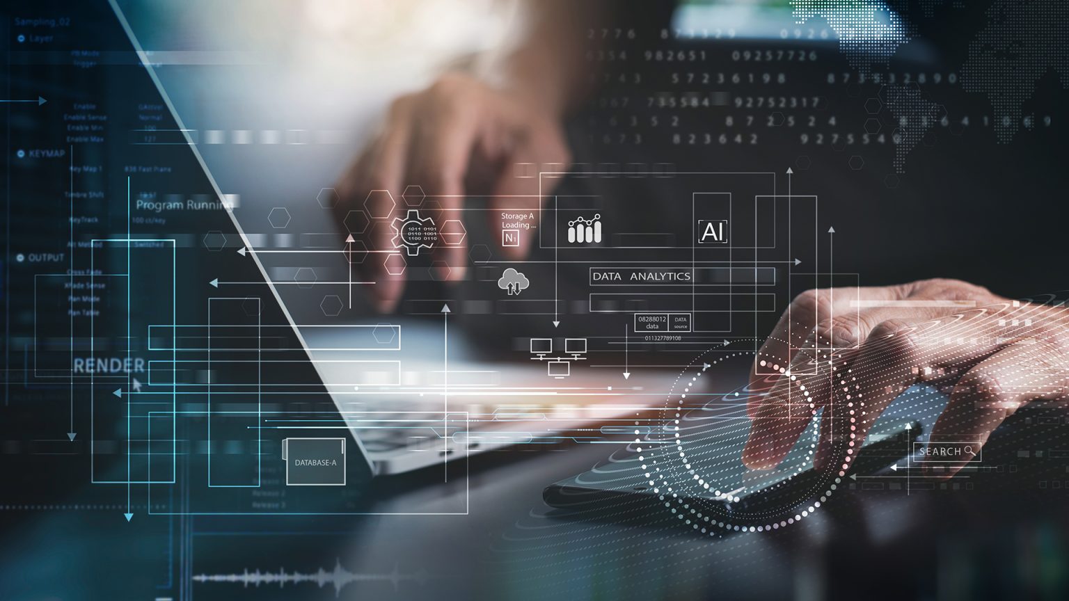 AI adoption across UK industries including technology, finance, education and manufacturing